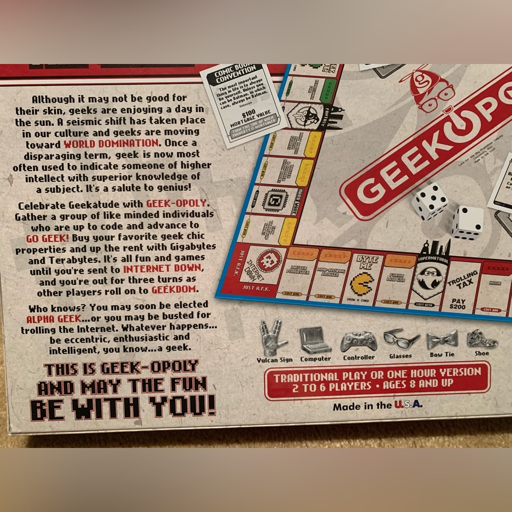 Geek-opoly Board Game - Picture 4 of 5